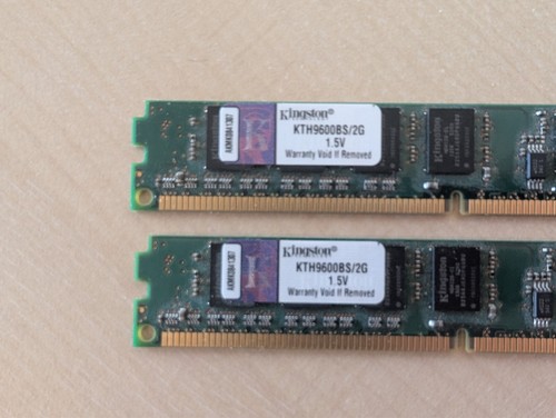 Kingston 4GB 2x2GB DDR3 240 Pin Desktop Memory RAM 1333Mhz PC3-10600 Low Profile - Picture 2 of 4