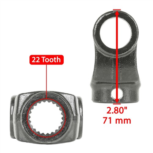 Front Drive shaft Yoke w/ U-joint for Polaris Ranger Crew 1000 Diesel 2015-2018 - Picture 3 of 4