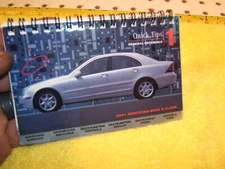 Mercedes 2001 W203 C class owner's Quick Tips small General Genuine OE 1 Booklet