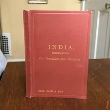 1920 India. Information for Travellers and Residents with Three Maps
