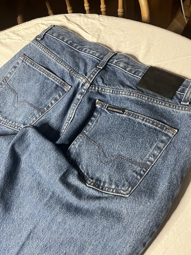 •Harley Davidson• Motorcycle Denim Jeans Mens 36X30 Logo Straight Leg  - Picture 4 of 7