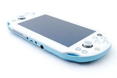 Sony PS Vita Light Blue White Slim Playstation PCH-2000 w/ Charger | eBay