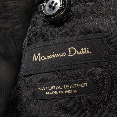 Massimo Dutti cuir M la veste En Veste Veste Cuir Black Veste Femmes de Cuir Taille en anIxYqXwB
