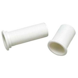 Boat-1-inch-thru-hull-white-plastic-drain-tube-2-to-4-in-marine-adjustable-19131