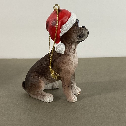 Boxer Hund in Nikolausmütze Weihnachtsschmuck Kurt S Adler A0243 Neu - Bild 3 von 12