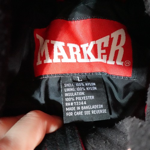 Marker Jacket Mens Large Red Ski Lined Snow Coat Outdoor Water Resistant Top - Picture 14 of 19