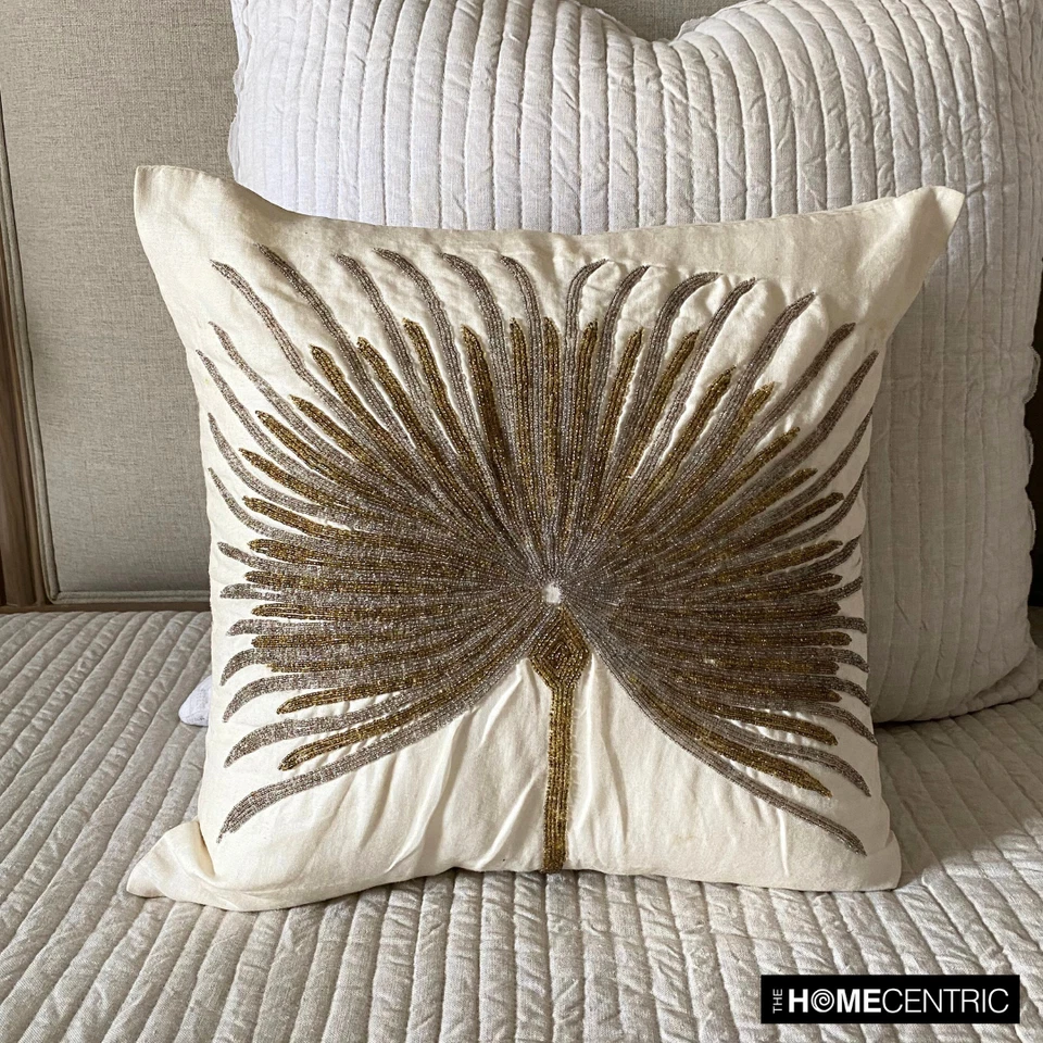 Couch Cushion Cover White 16"x16", Home Decor Silk - Love Grows On Trees - Image 3 of 4