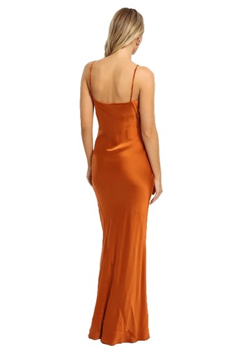 NICHOLAS Simone Sleeveless Silk Dress in Copper Size 8 AU RRP 650 WITH DEFECTS - Picture 3 of 8