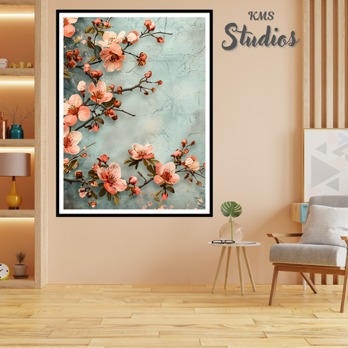 Póster arte de pared enmarcado pintura flores rosas lienzo impresión cuadro decoración del hogar - Imagen 6 de 7