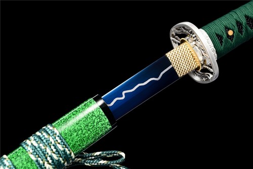 Full Tang Manganese Steel Roast Blue Sharp Japanese Samurai Katana Sword -Q7921 - Picture 5 of 12