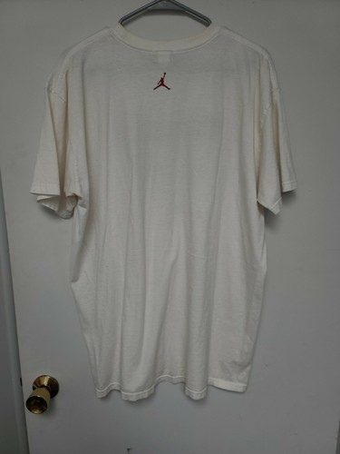Vintage Nike Jordan Wing Flight Logo White T-Shirt XL - Picture 6 of 6