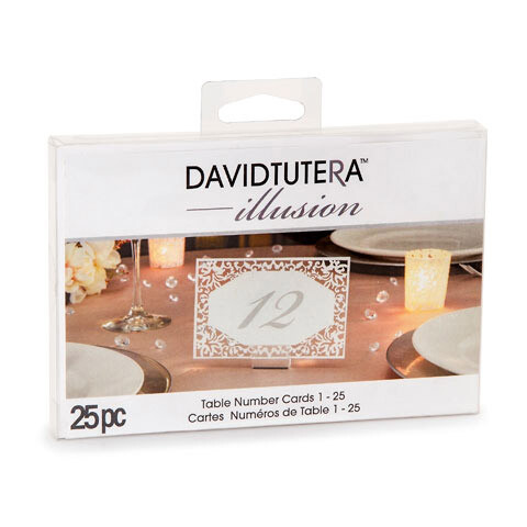 Darice David Tuteraillusion Die Cut Lace Paper Table Number Cards - Picture 1 of 1