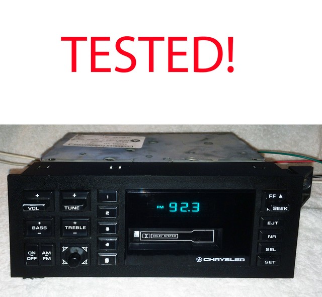 90-93 Dodge Van Dakota & Ramcharger OEM AM/FM Stereo Cassette 5269443