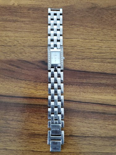 Fossil Damenuhr ES9343 Kristall Akzent Lünette MOP Zifferblatt Bin B - Bild 2 von 5