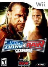 WWE SmackDown vs. Raw 2009 Wii Game, Case, Manual (Complete)