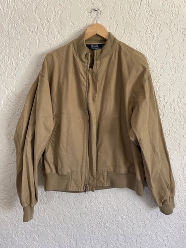 🔥 Polo Ralph Lauren® RARE 90s Canvas Military MA-1 Bomber Flight Jacket - XL - Bild 5 von 7