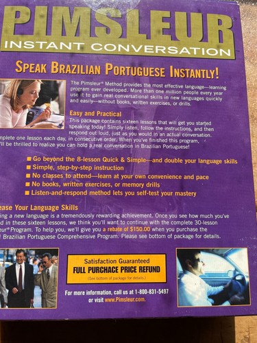 Pimsleur Instant Conversation Brazilian Portuguese Audio Cassette - Picture 2 of 5