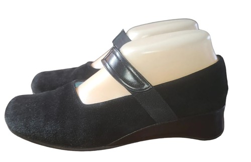 Thierry Rabotin Shoe Women 6 US Mary Jane Strap Black Leather Round Toe 1" Heel - Picture 8 of 12