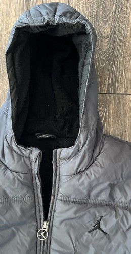 Nike Air Jordan Jacket Youth XL 13-15 Yrs Puffer Hooded Fleece Lined Logo Boys - Picture 2 of 10