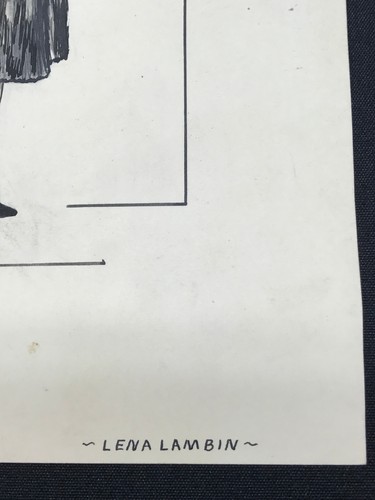ORIG. c.1932 ART DECO Hand-Drawn-Colored FASHION DESIGNS signed fur SOL VOGEL - Picture 5 of 12