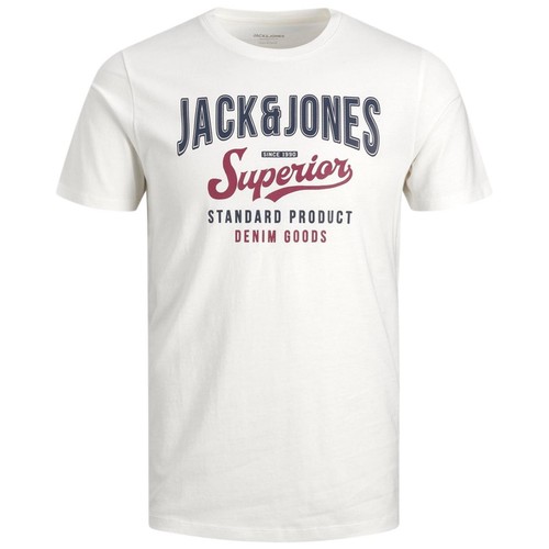 Mens T-Shirt Jack Jones Branded Short Sleeve Crew Neck Casual Top Tee Size S-2XL - Picture 9 of 15