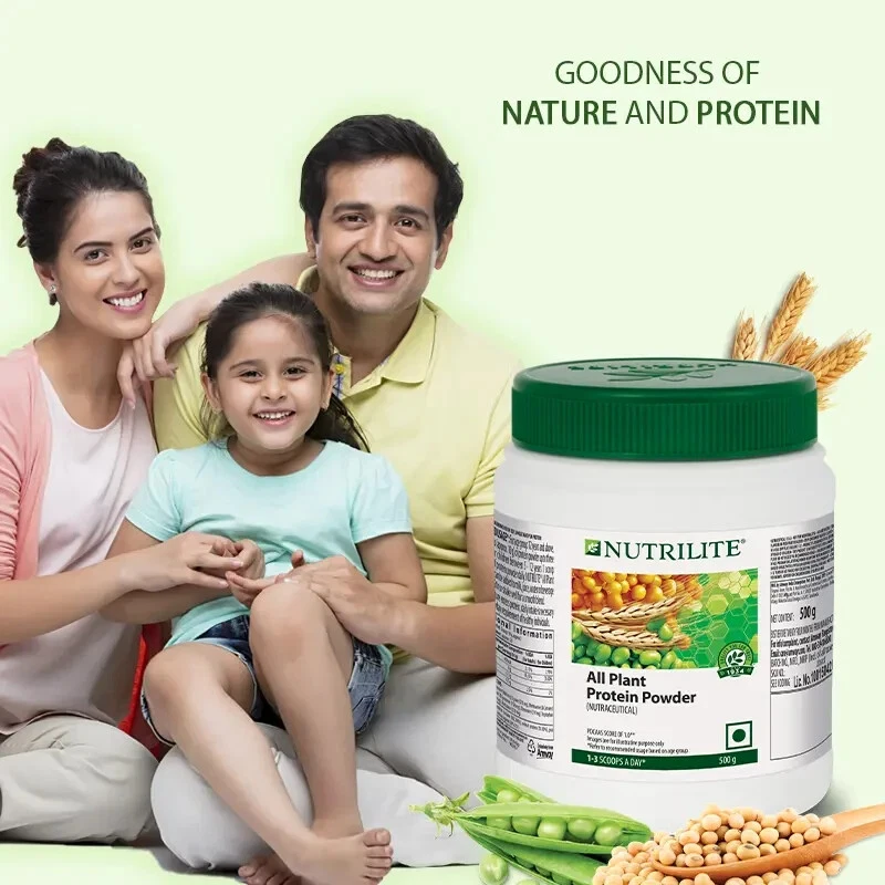Proteína vegetal en polvo Amway Nutrilite 200 g para el crecimiento muscular y apoya la inmunidad Foto 2 de 4