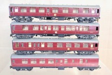 TRIX LILIPUT TRIANG HORNBY RAKE of 4 BR MAROON MK1 COMPOSITE & BRAKE COACH ol