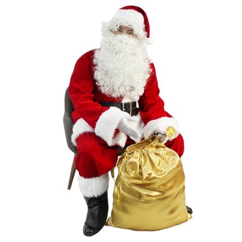 Tuta Babbo Natale Uomo Deluxe Natale Adulto Babbo Natale - Foto 6 di 29