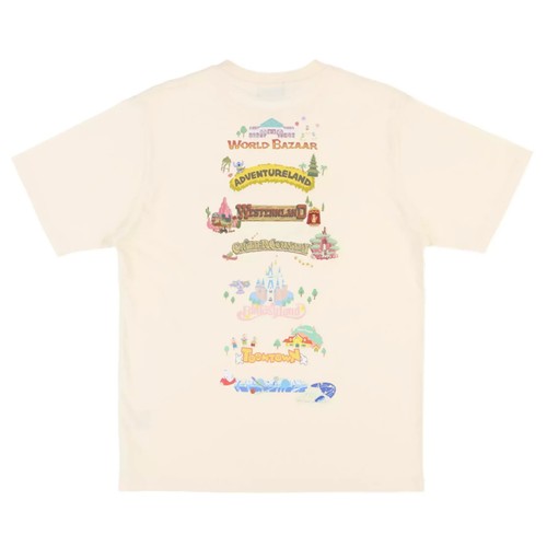 Japan Tokyo Disney Resort T-Shirts Area Park Map White Black 【US STOCK】 - Picture 4 of 12