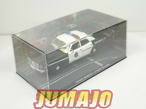 JB55 voiture 1/43 IXO 007 JAMES BOND Dodge Monaco a view to kill - Imagen 5 de 7