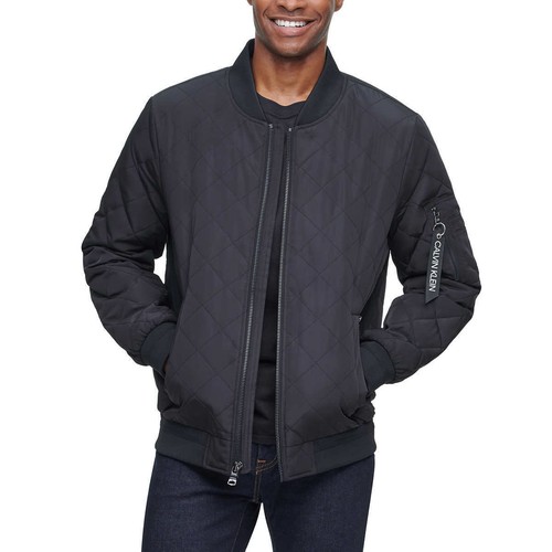 Calvin Klein Chaqueta bomber acolchada para hombre Talla XL negra - Imagen 2 de 10
