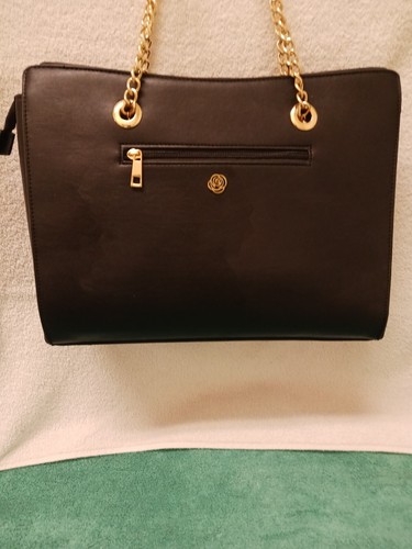 Carlos by Carlos Santana black leather studded tote bag purse NWT - Picture 8 of 21