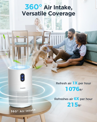 Air Purifiers for Home Large Room up to 1076 Ft², H13 True HEPA Air Filter Clean - Picture 3 of 12