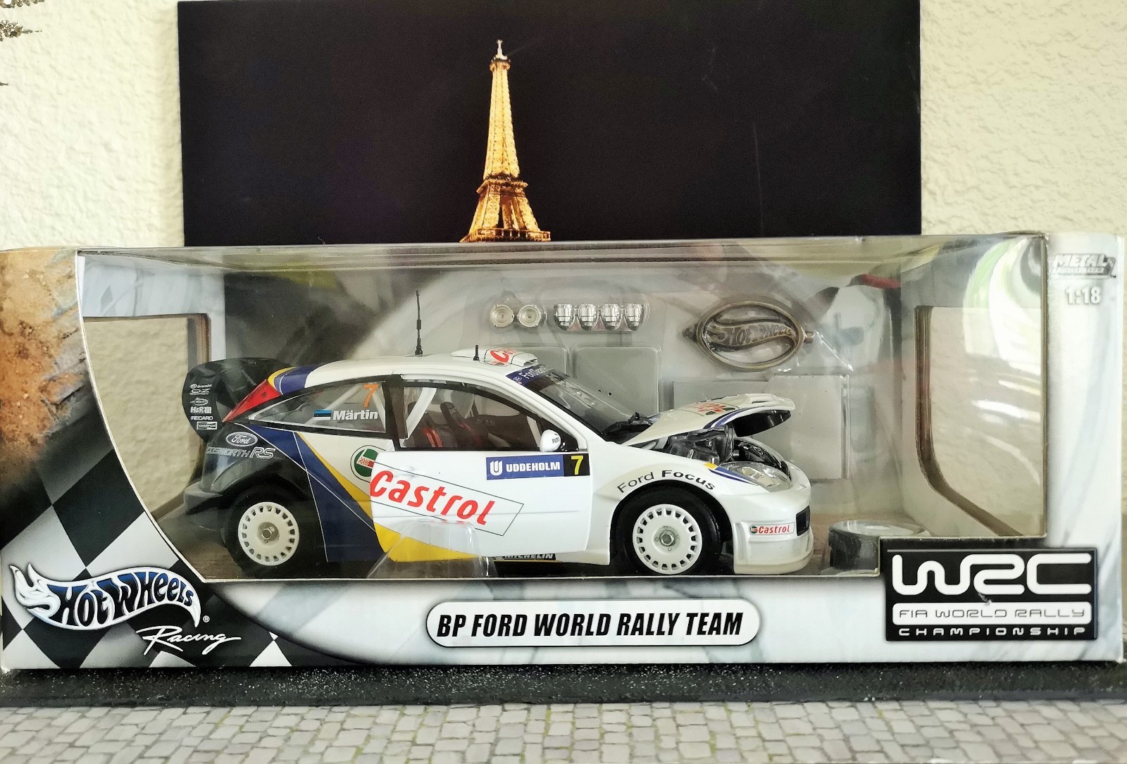 RARE 1 1 1 18 HOTWHEELS FORD FOCUS WRC RALLYE SUEDE 7 night stage no Autoart 4d246d RARE 1 1 1 18 HOTWHEELS FORD FOCUS WRC RALLYE SUEDE 7 night stage no Autoart 4d246d
