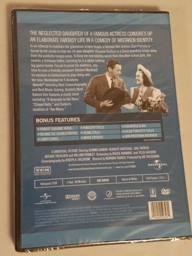 Mad About Music (DVD, 1938) Deanna Durbin, Herbert Marshall, Gail Patrick - Picture 2 of 2