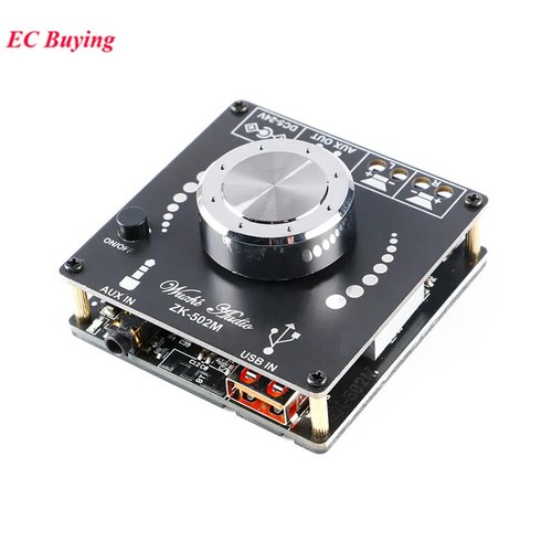 ZK-502M MINI Bluetooth Power Audio Verstärker Platinenmodul, 50WX2 Stereo AMP - Bild 3 von 7
