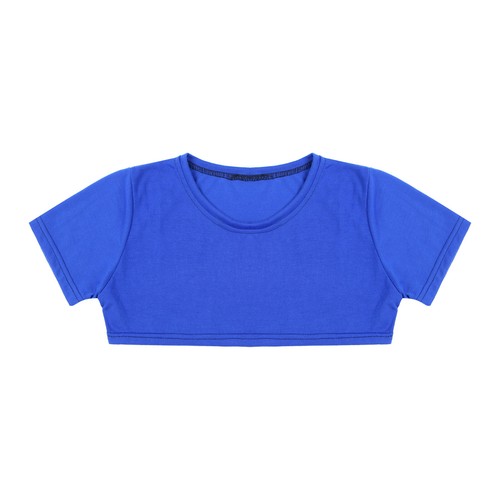 Mens Short Sleeve Crop Top Solid Color Party Club Dance Casual Half T-Shirt Vest - Bild 36 von 84