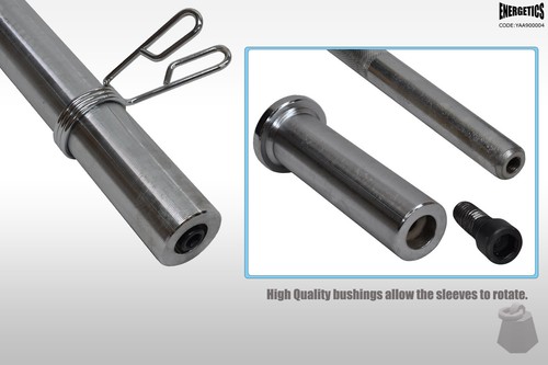 Total 23kg - 88cm Olympic Tricep Barbell Weight Set - Rubber Coated Weight Plate - Picture 6 of 7