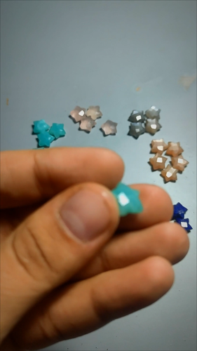 Unique 12 mm Star-Cut Turquoise Peruvian Polished Gemstone - Video 1 of 1