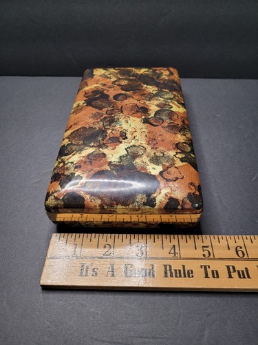MELE Travel Jewelry Box Case Lined Hard Shell Clamshell Earring Holder Vintage - Picture 10 of 10