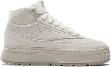 Reebok Women's Club C Geo Mid Sneaker, Chalk/Moonstone/Ash, 6.5