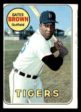 1969 Topps Baseball #256 Gates Brown VG *d3