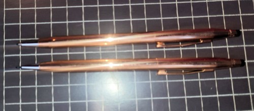 Vintage Cross Pen & Pencil Set 14 Karat Gold Filled - Picture 3 of 6