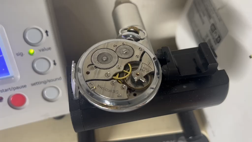 seikosha precision 49,8mm Taschenuhr läuft - Video 1 von 1