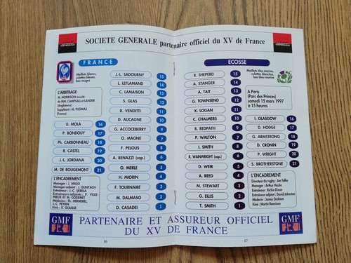 France v Scotland Rugby Union Programmes 1959 - 2015 - Picture 32 of 40