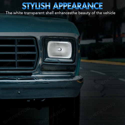 For 1982-1987 Pontiac T1000 7" inch Square Headlight Housing + LED High/Low Bulb - Picture 7 of 12