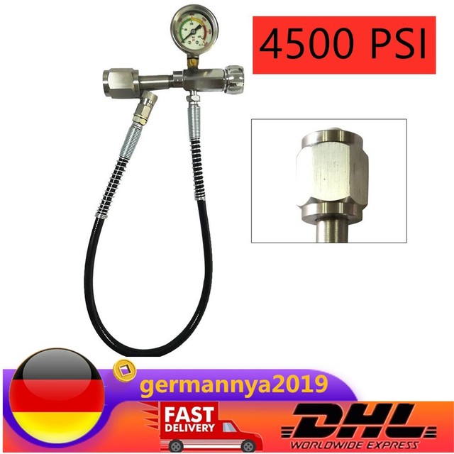 PCP Paintball Füllventil Füllstation Ladekit Nachfülladapter 0-4500 PSI NEU PCP Paintball Füllventil Füllstation Ladekit Nachfülladapter 0-4500 PSI NEU