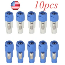 USA 10Pcs NAC3FCA+NAC3MPA-1 PowerCON 20A AC Chassis Plug Panel Adapter Connector