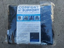 Memory Foam Lumbar Cushion Comfort n' Support - Blue Jay