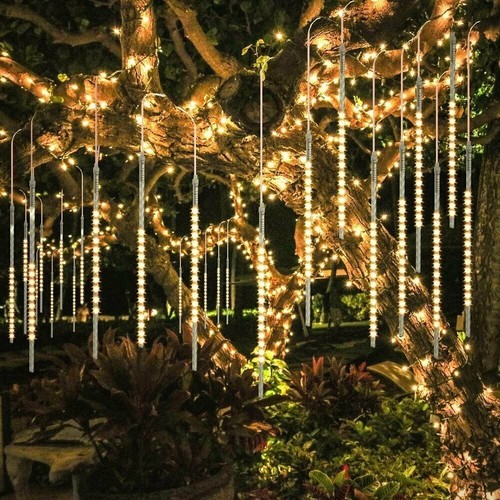 50CM LED Meteor Shower Rain Lights Connectable Christmas Wedding Tree Decoration - Picture 13 of 18